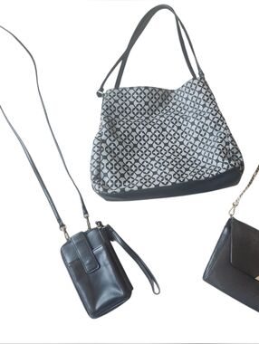 3 Piece Black Purse Bundle